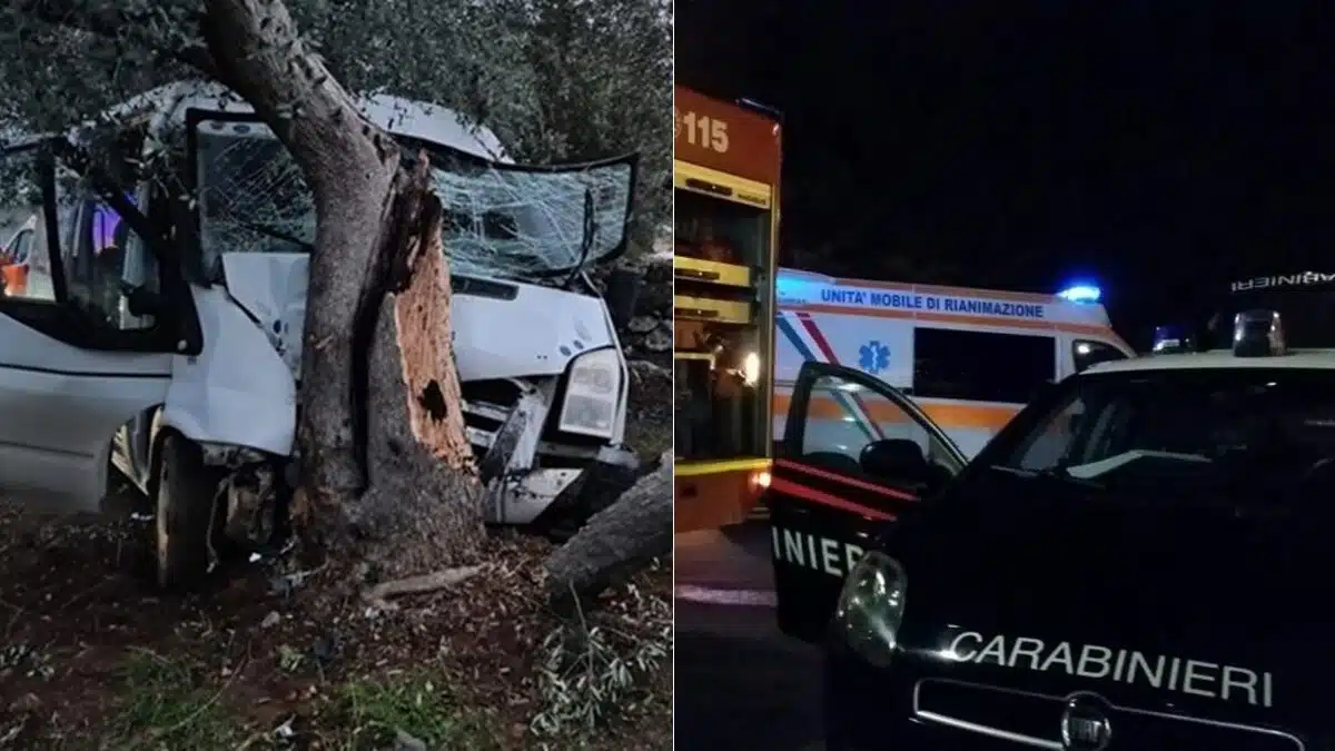A Sant'Elpidio a Mare, un ragazzo di 17 anni è deceduto in un incidente stradale quando il furgone rubato su cui viaggiava si è ribaltato contro un albero. Il padre e il cugino sono gravemente feriti.