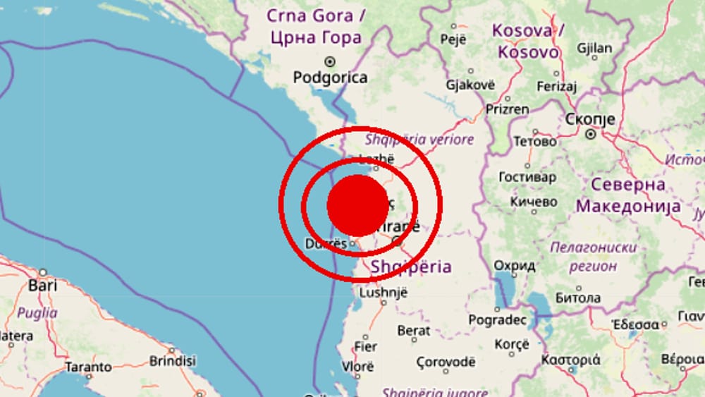 Un terremoto di magnitudo 3.4 ha scosso la costa albanese settentrionale nella mattinata del 23 febbraio 2024, creando allarme tra la popolazione locale e venendo avvertito persino nella città di Bari, in Italia.