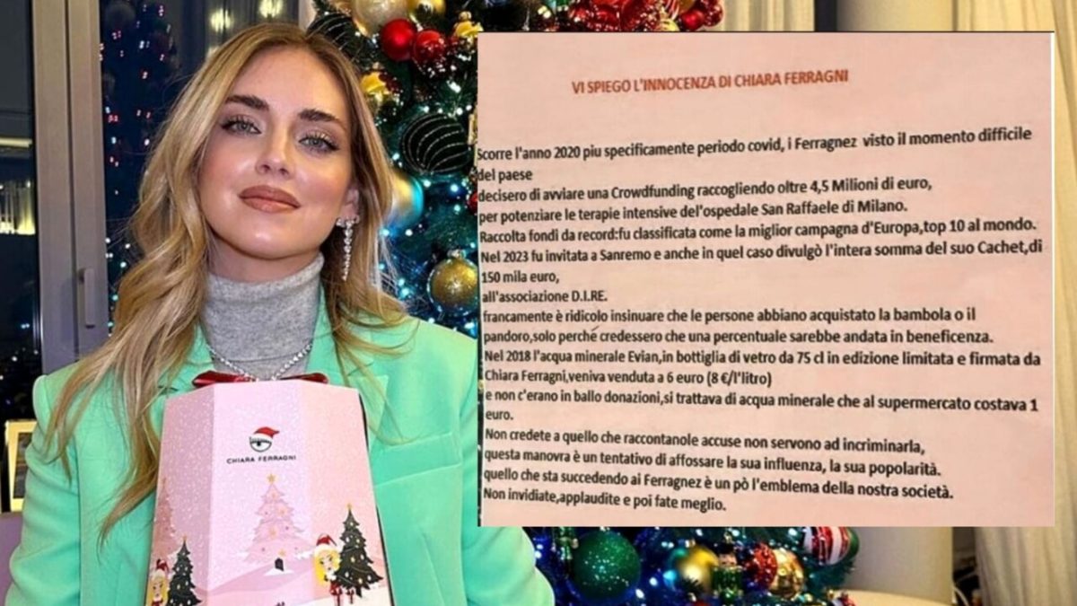 Roma e Milano tappezzate di volantini “Chiara Ferragni è innocente”: il contenuto dei manifesti e la presa di distanza dello staff