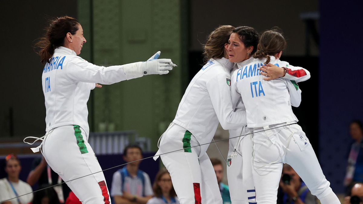 Olimpiadi 2024, l’Italia della spada entra nella leggenda, vince l’oro contro la Francia