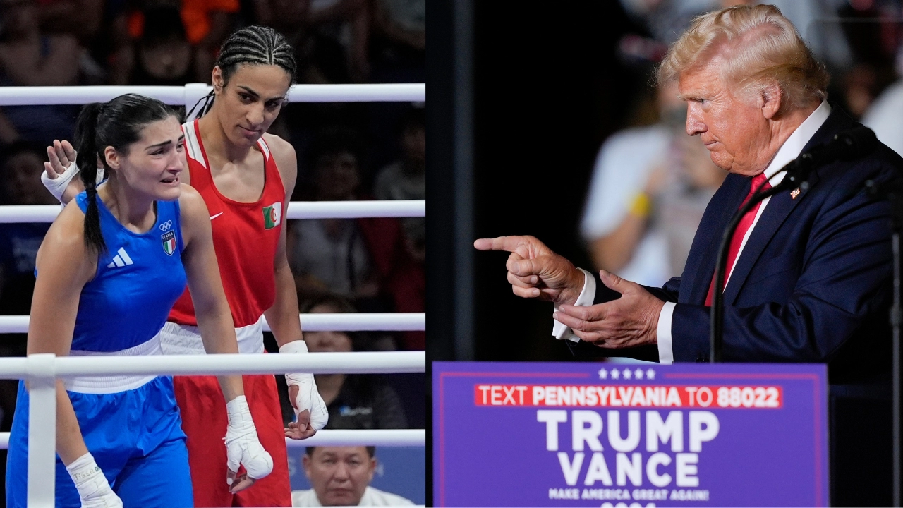 Trump e la polemica sull'incontro di boxe tra Imane Khelif e Angela Carini alle Olimpiadi di Parigi 2024. Il candidato repubblicano critica la politica sportiva di genere e attacca Kamala Harris.