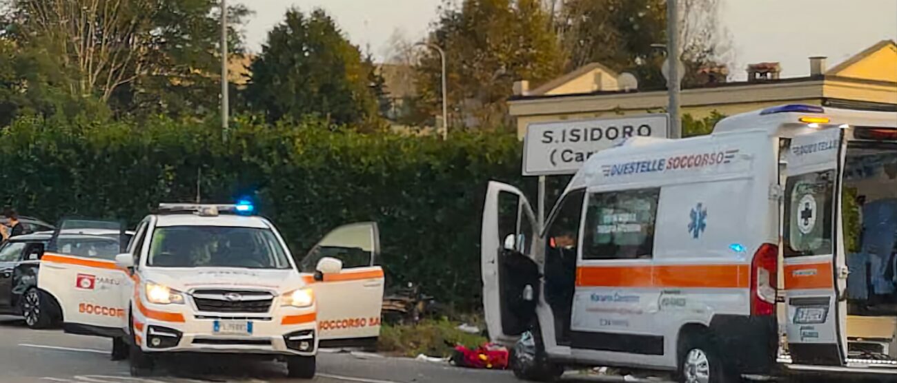 Incidente stradale a Cernusco sul Naviglio: muore un 30enne dopo il trasporto d'urgenza al San Gerardo di Monza.