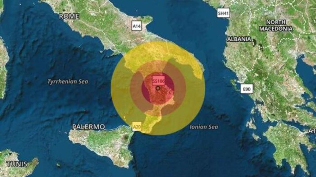 Un forte terremoto colpisce la provincia di Cosenza, provocando paura tra i residenti e riportando una magnitudo di circa 5.0.