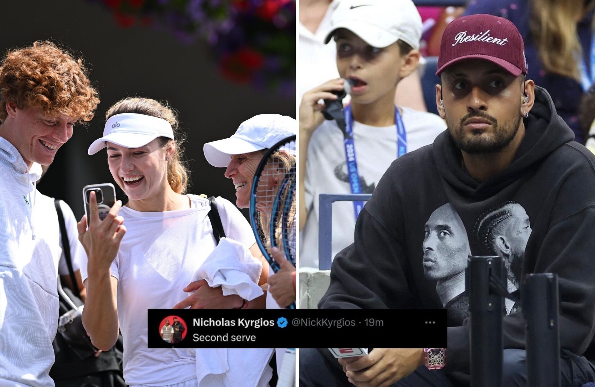 Nicholas Kyrgios evita di congratularsi con Jannik Sinner dopo la storica vittoria agli US Open, concentrandosi invece su Taylor Fritz.