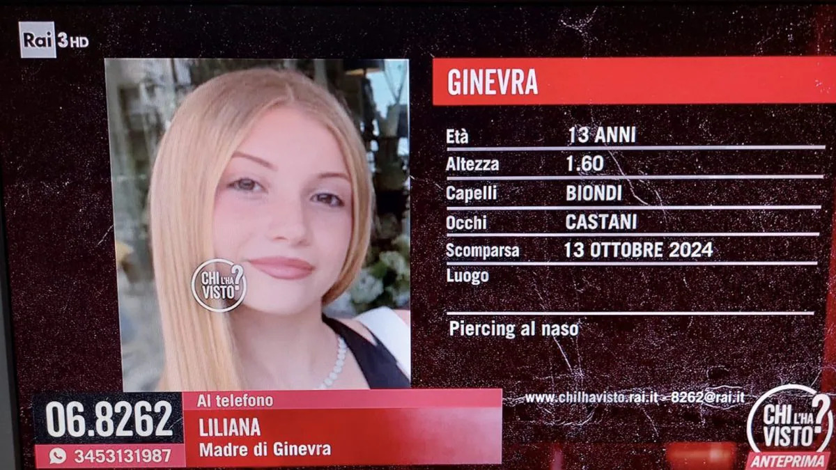 Ginevra, 13 anni, è scomparsa da Firenze domenica 13 ottobre. La famiglia lancia appelli disperati, mentre le autorità proseguono le indagini.