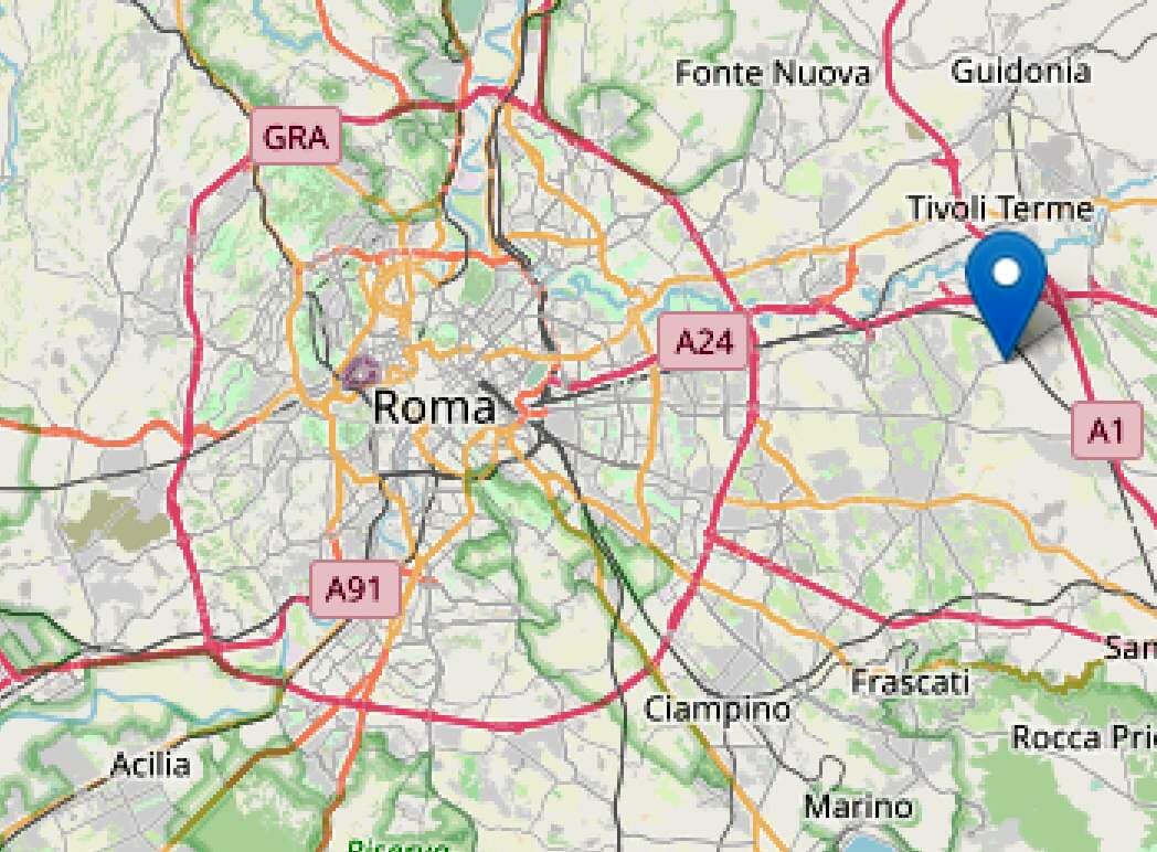 Una scossa di terremoto di magnitudo 2.5 è stata registrata oggi, martedì 19 novembre 2024, a Palombara Sabina, in provincia di Roma.