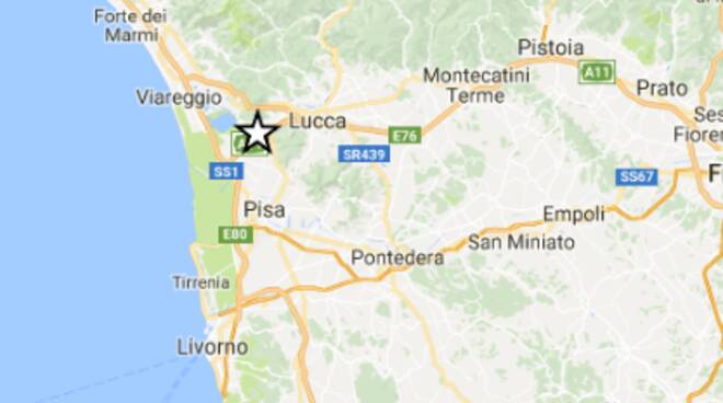 Terremoto in Toscana, trema la terra nella notte in provincia di Pisa