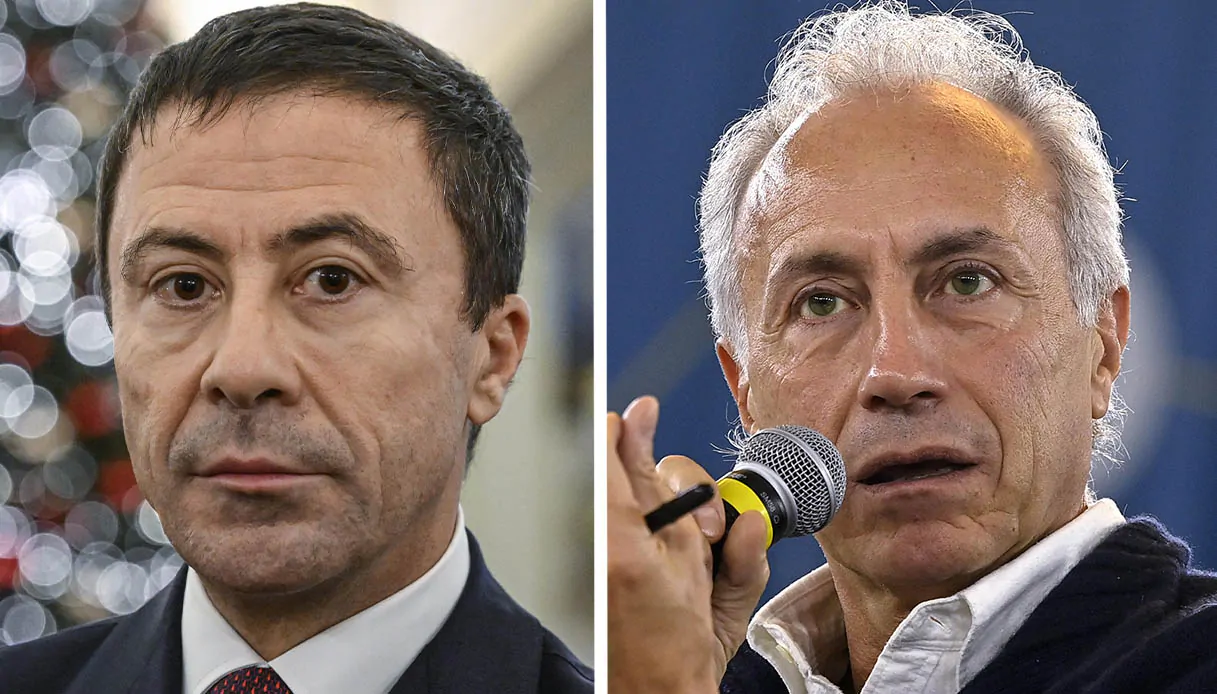A Otto e mezzo scintille tra Marco Travaglio e Italo Bocchino su Giorgia Meloni e il suo rapporto con l’eredità politica di Silvio Berlusconi.